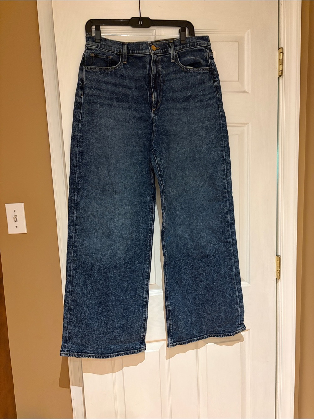 Joe's Jeans Dark Blue High-Rise Wide-Leg Denim